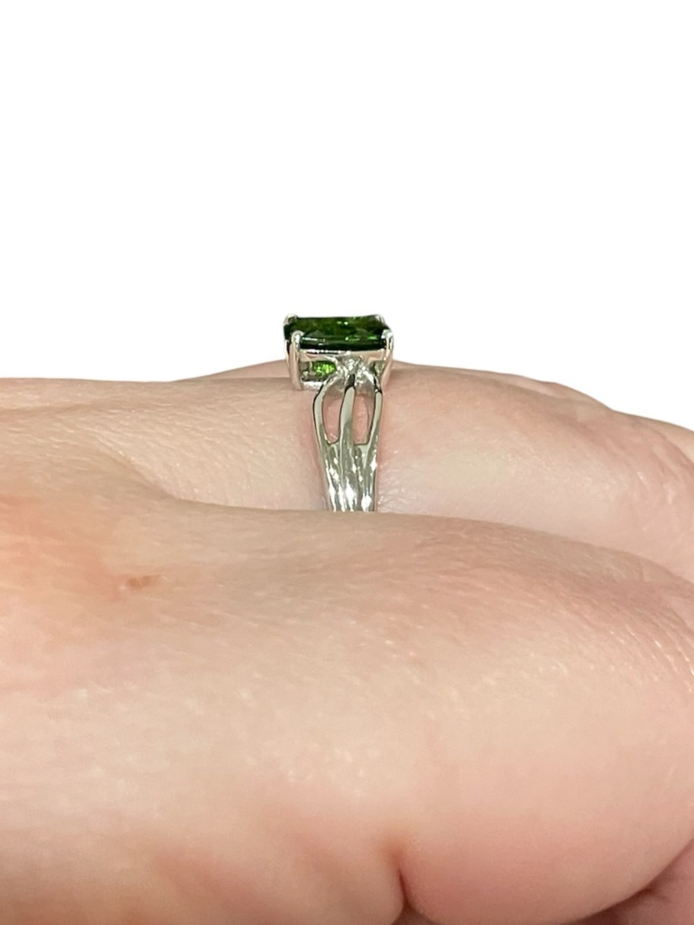 Chrome diopside sterling silver ring - Picture 2 of 6